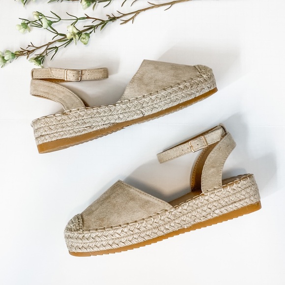 SOLD Ankle Strap Espadrille - Picture 2 of 2